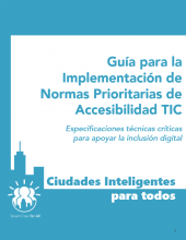 Portada del documento "Guía para la Implementación de Normas Prioritarias de Accesibilidad TIC"