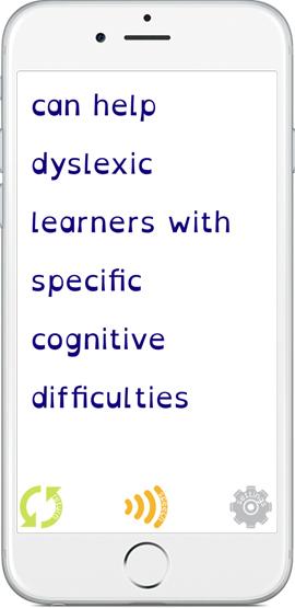 Imagen de la interfaz de Easy Dyslexia & Dysgraphia Aid