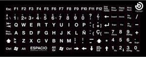 Imagen de pegatinas para teclado