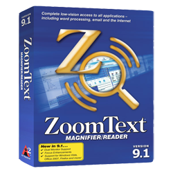 Imagen de la caja del programa ZoomText