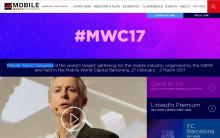 Mobile World Congress 2017 website image