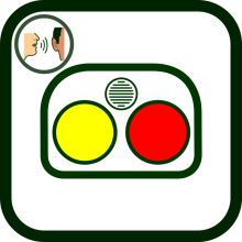 Icono de comunicador portátil de 1 a 4 teclas