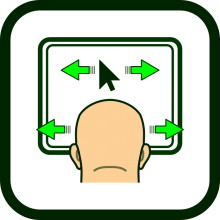 Head-operated mouse icon