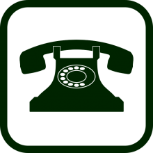 Landline telephone icon