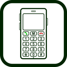 Icono de teléfono móvil