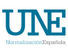 Logotipo de UNE Normalización Española