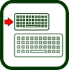 Icono de teclado pequeño