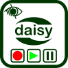Icono de grabación y reproducción daisy